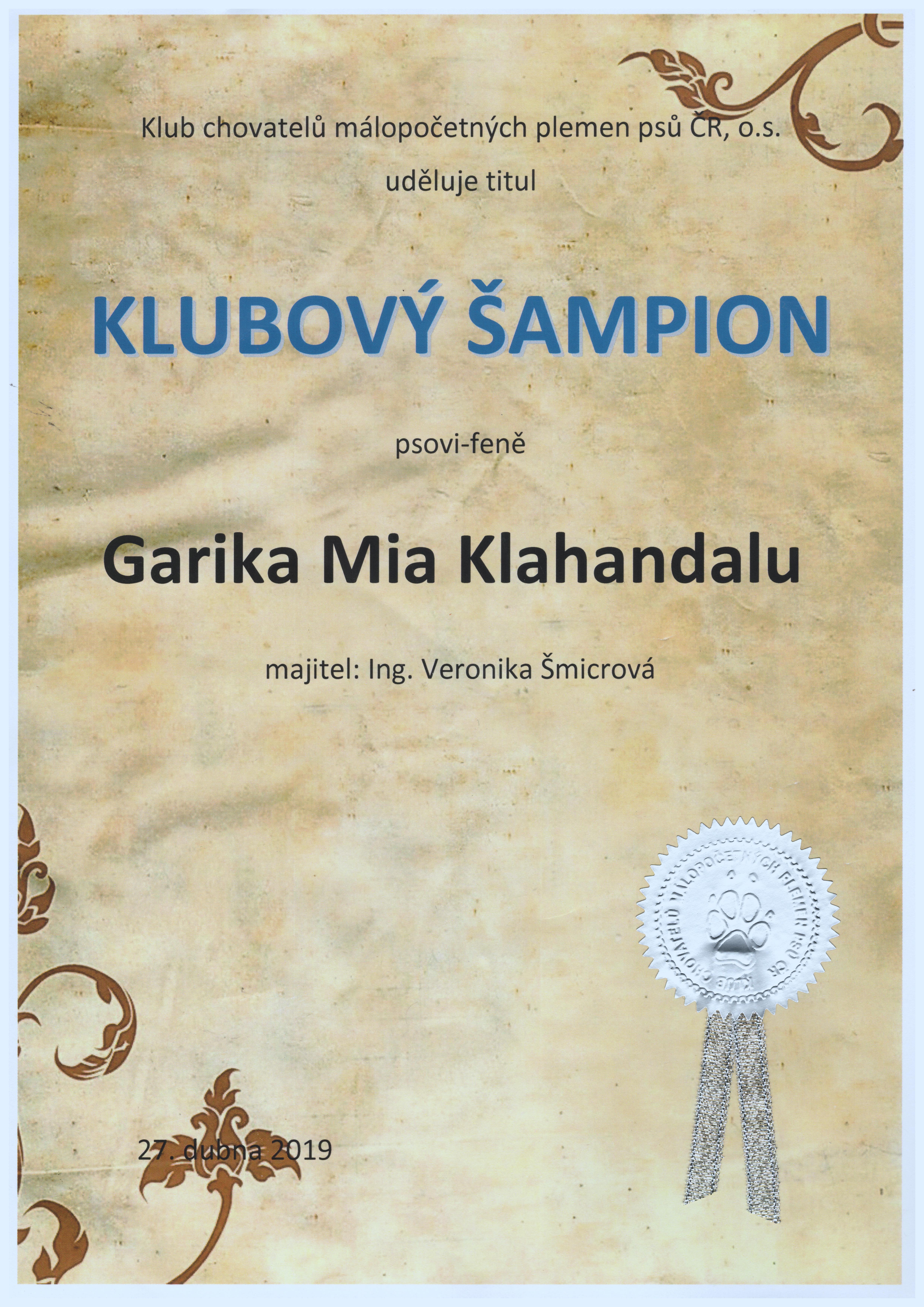 Garika Klub.šampion